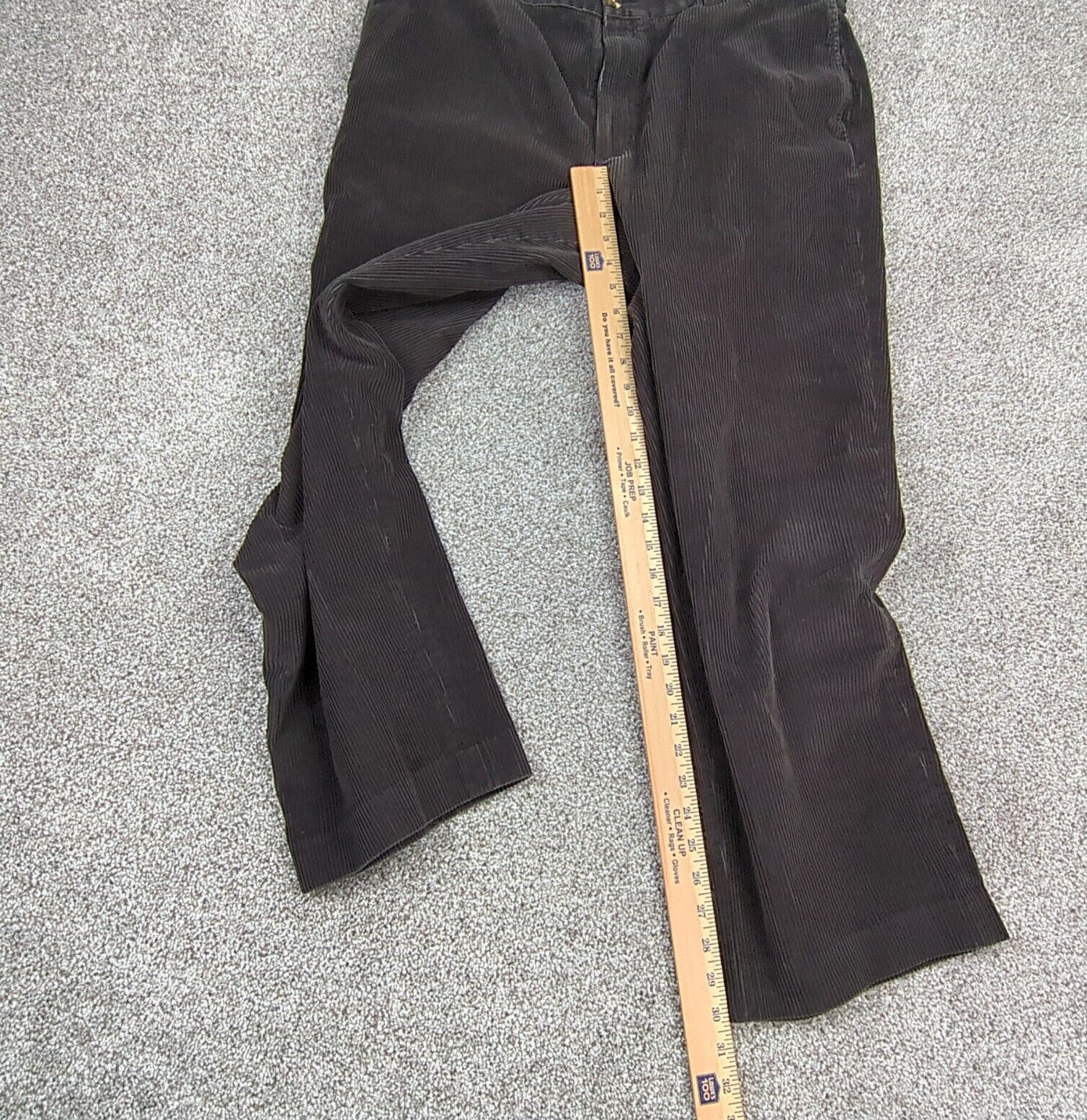 LL Bean Pants Mens 38 Black Corduroy Club Pant Casual Dressy Preppy Big Whale