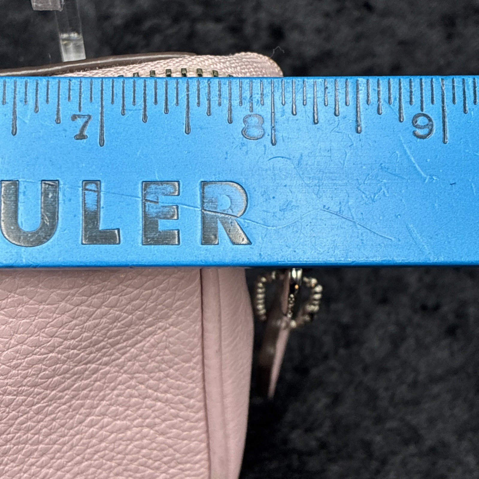 Coach Nolita 19 Petal Pink Pebbled Leather Wristlet Chain Shoulder Bag F53340 NY
