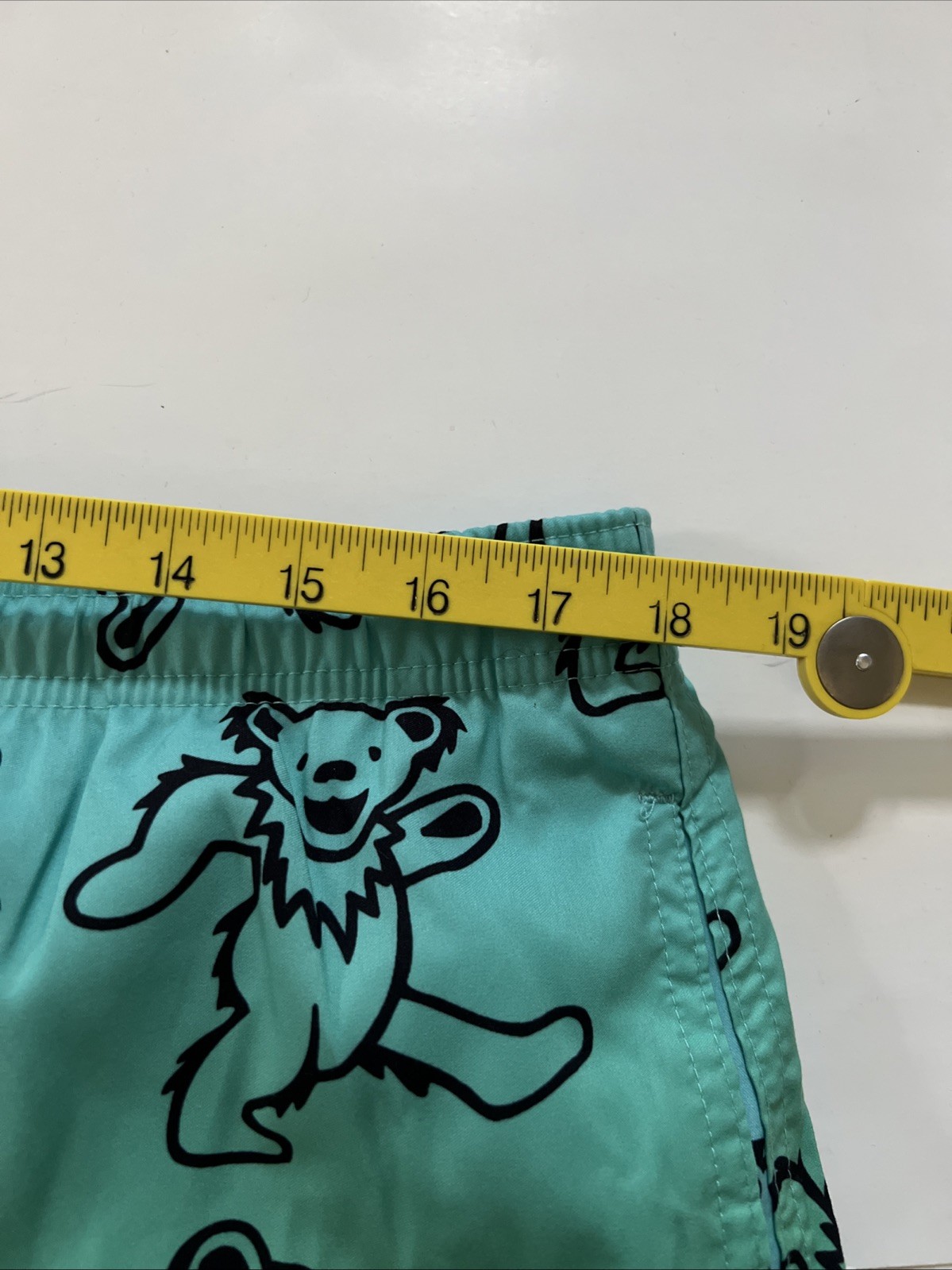 Grateful Dead Dancing Bears Ombre Swim Shorts Men’s Size Sz L Lined Pockets NEW