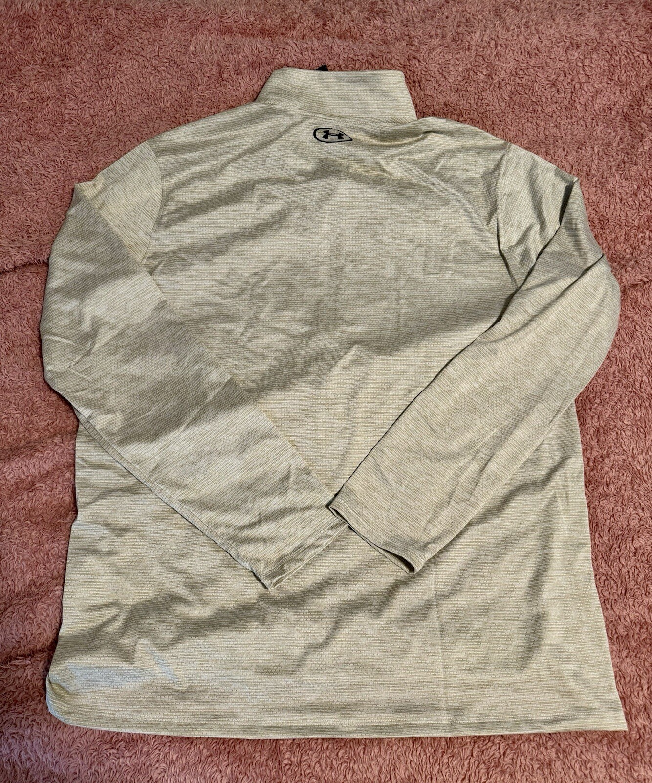 Under Armour Men’s Oat Colored Tech Vent 1/2 Zip Lightweight Jacket. Large. NWT