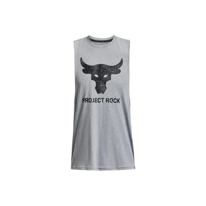 Under Armour Project Rock Brahma Bull Men Tank Top 1373787-035 Gym Workout