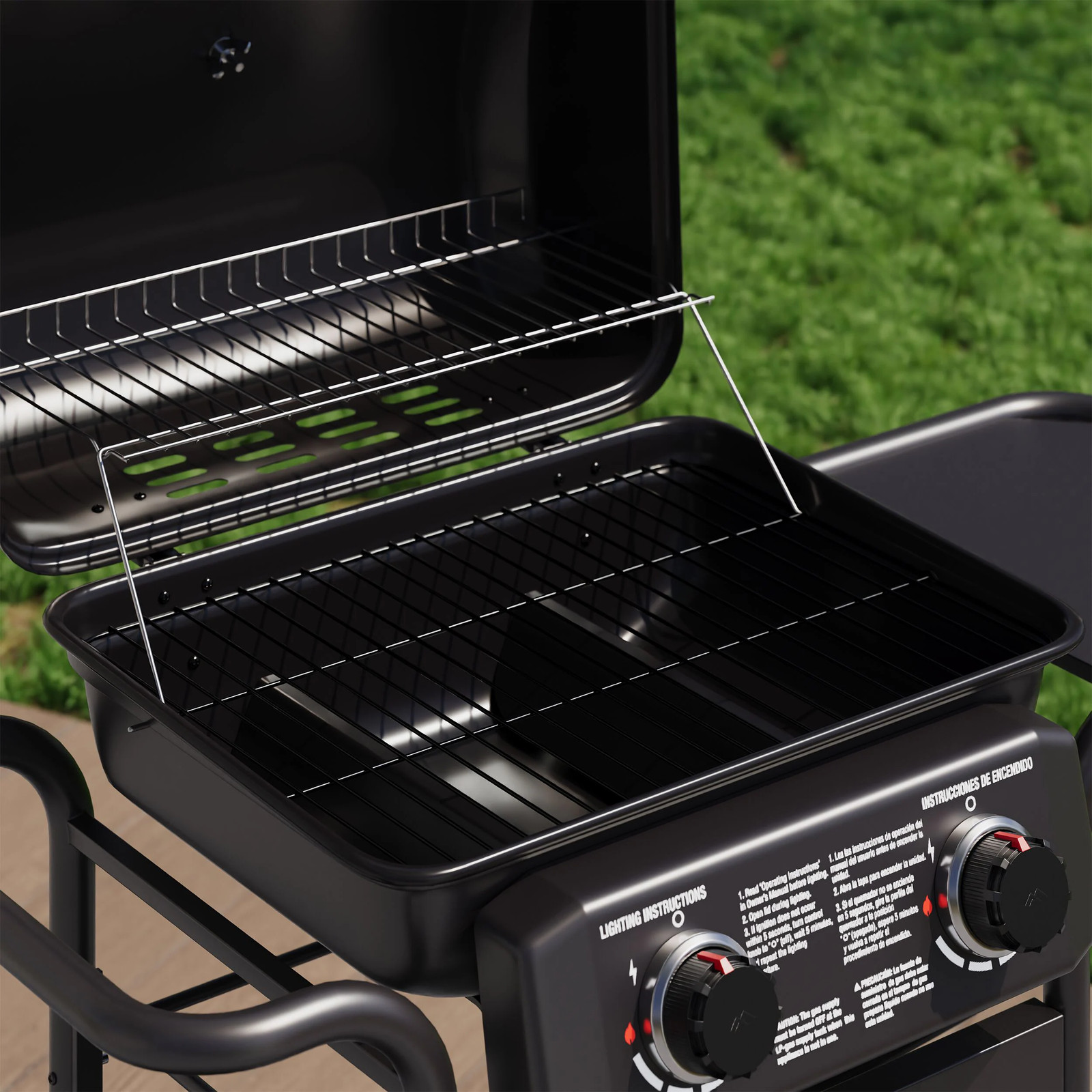 Master Forge Small 425-Sq.In Black 2 -Burner Liquid Propane Gas Grill|120164