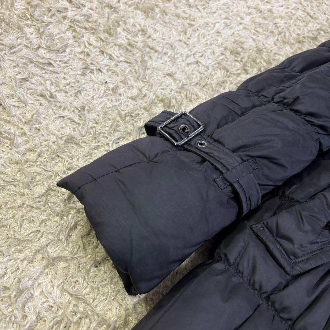 Burberry London Blue Label Check Pattern Down Coat