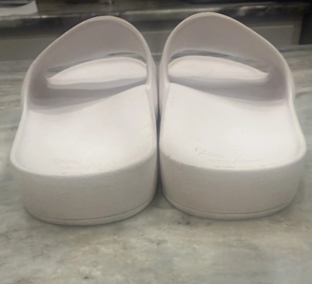 Archies Footwear Arch Support Slides Sandals White Women 9 Men 8 Water Friendly