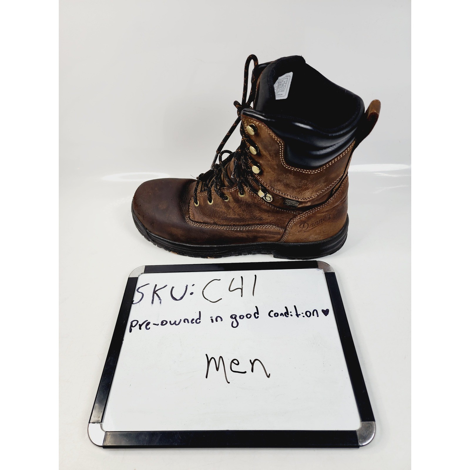 Danner Caliper 8″ Brown Alloy Toe Work Boots Mens US 12 EH ASTM Leather