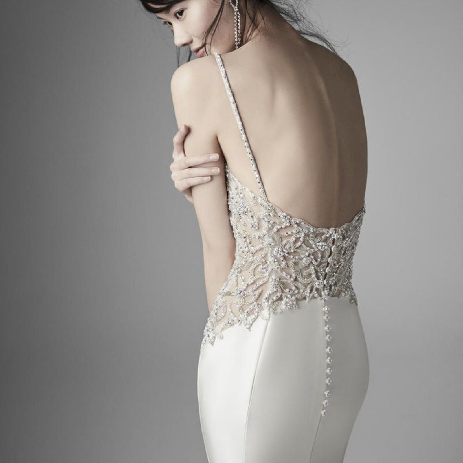 NWT SOTTERO and MIDGLEY Marquette Jeweled Wedding Gown Champagne 10 MSRP $1998