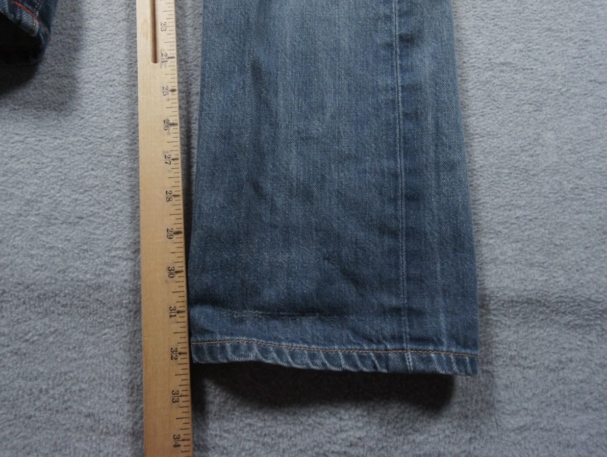 *RARE*Gustin Jeans #29 Sz. 31×32 Selvedge Straight Light Italy 11 oz fit 29×32