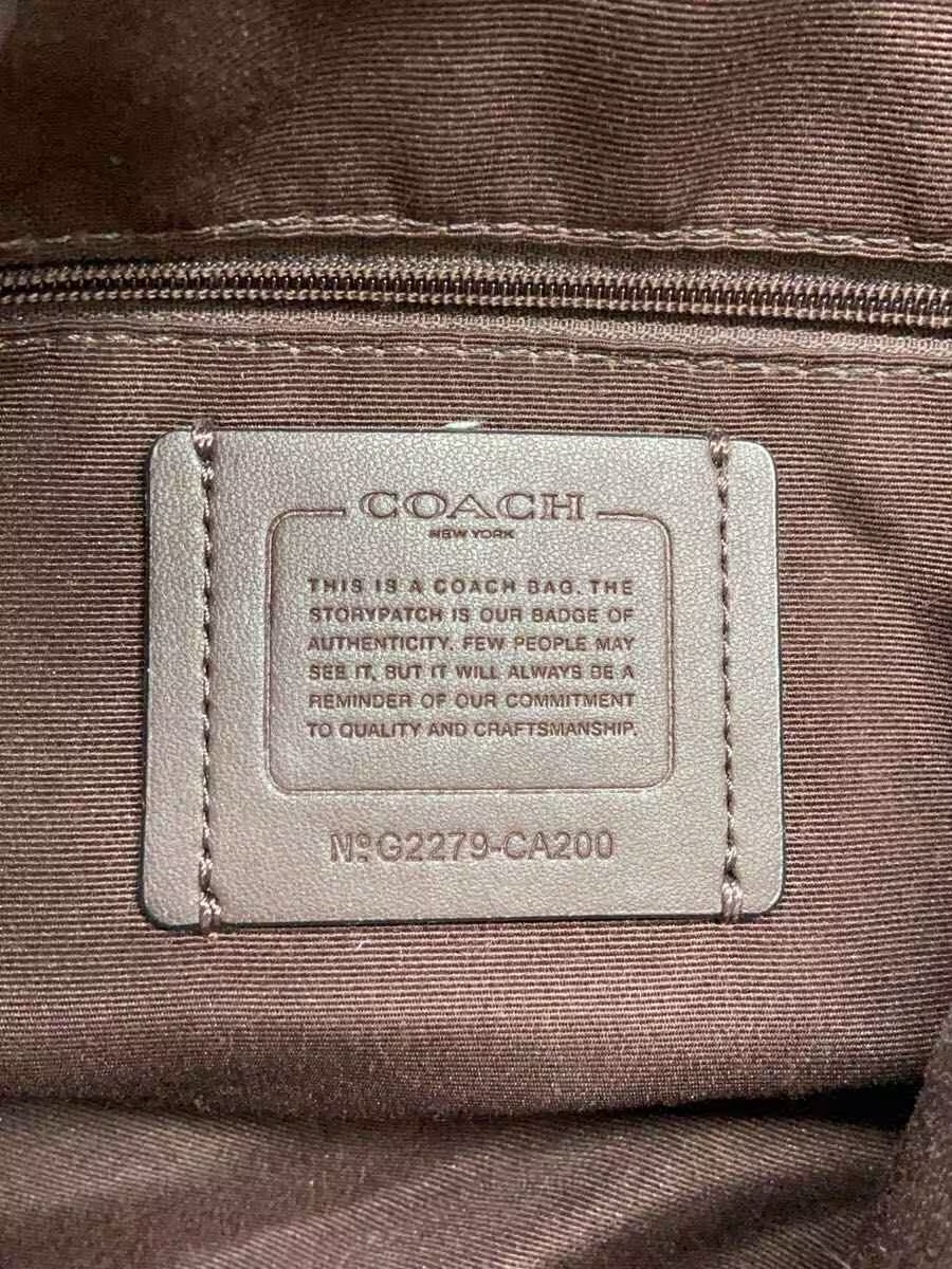 COACH Tote Bag Leather BLK CA200 Andy Horse and Carriage Tassel