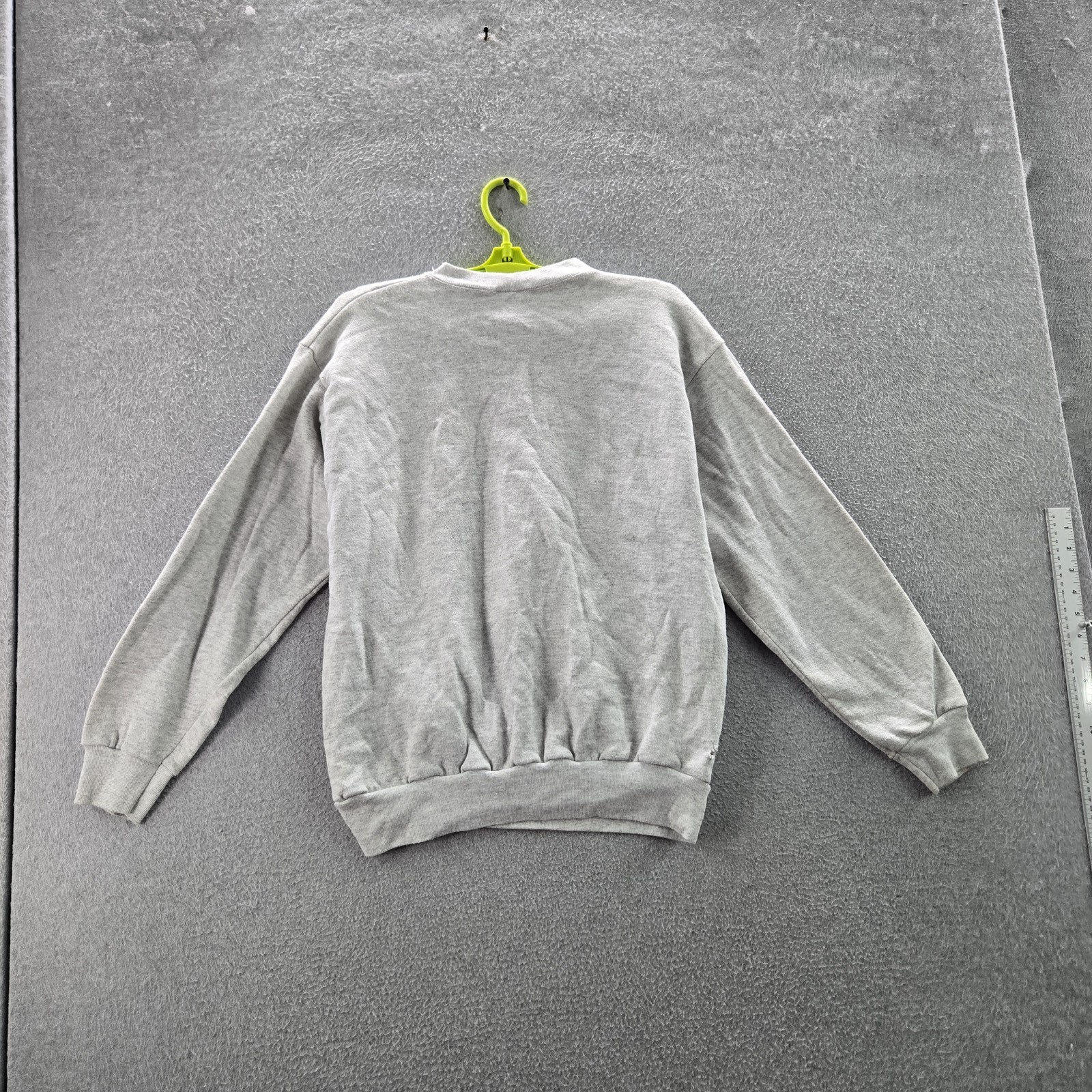VINTAGE Arkansas Men Sweatshirt L Gray Graphic Print Fleece Natural State READ