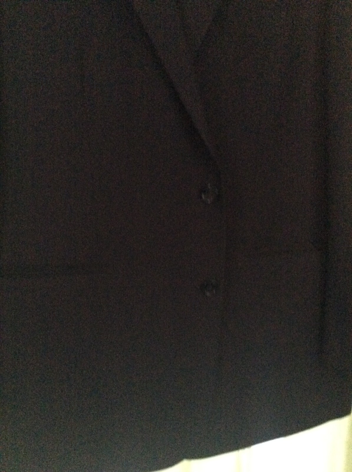 Croft &Barrow MEN’S SZ 44 R Suit Jacket Coat Blazer Black Smooth Feel Modern