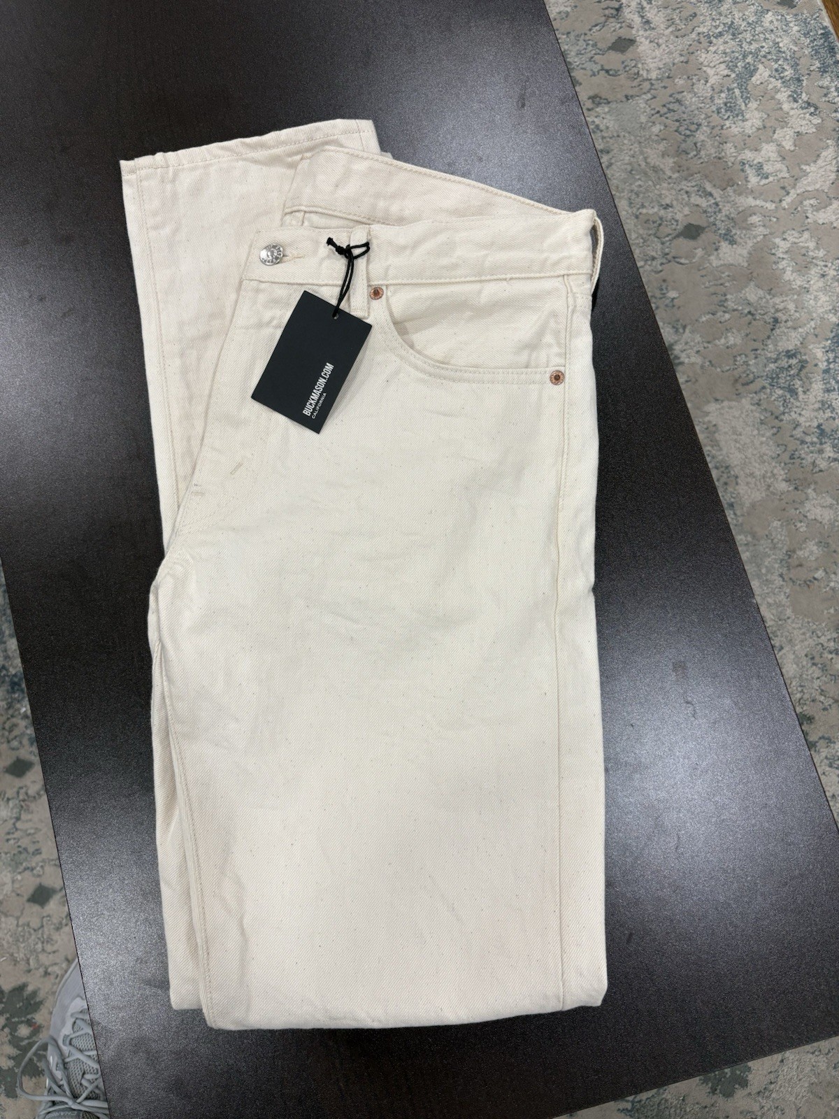 Buck Mason N009 Japanese Denim Maverick Slim Jeans Men’s 31 Natural NWT $228