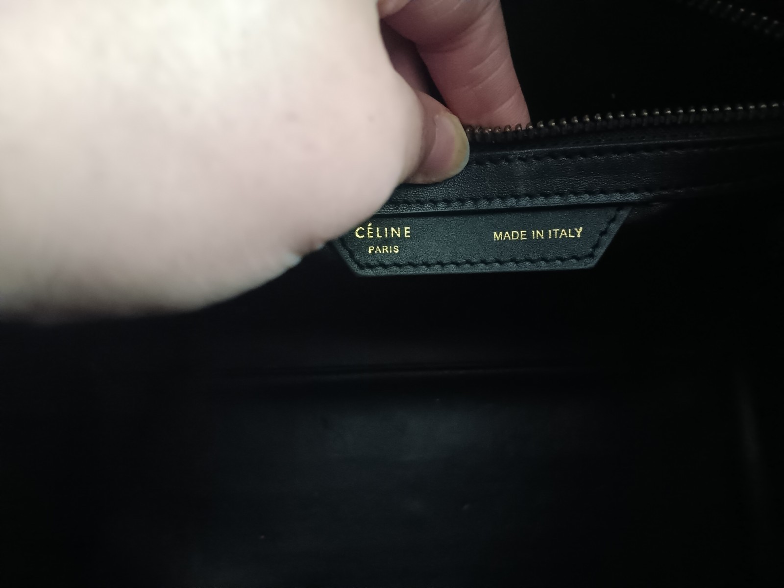 celine shopper Bag Large Black And Beige
