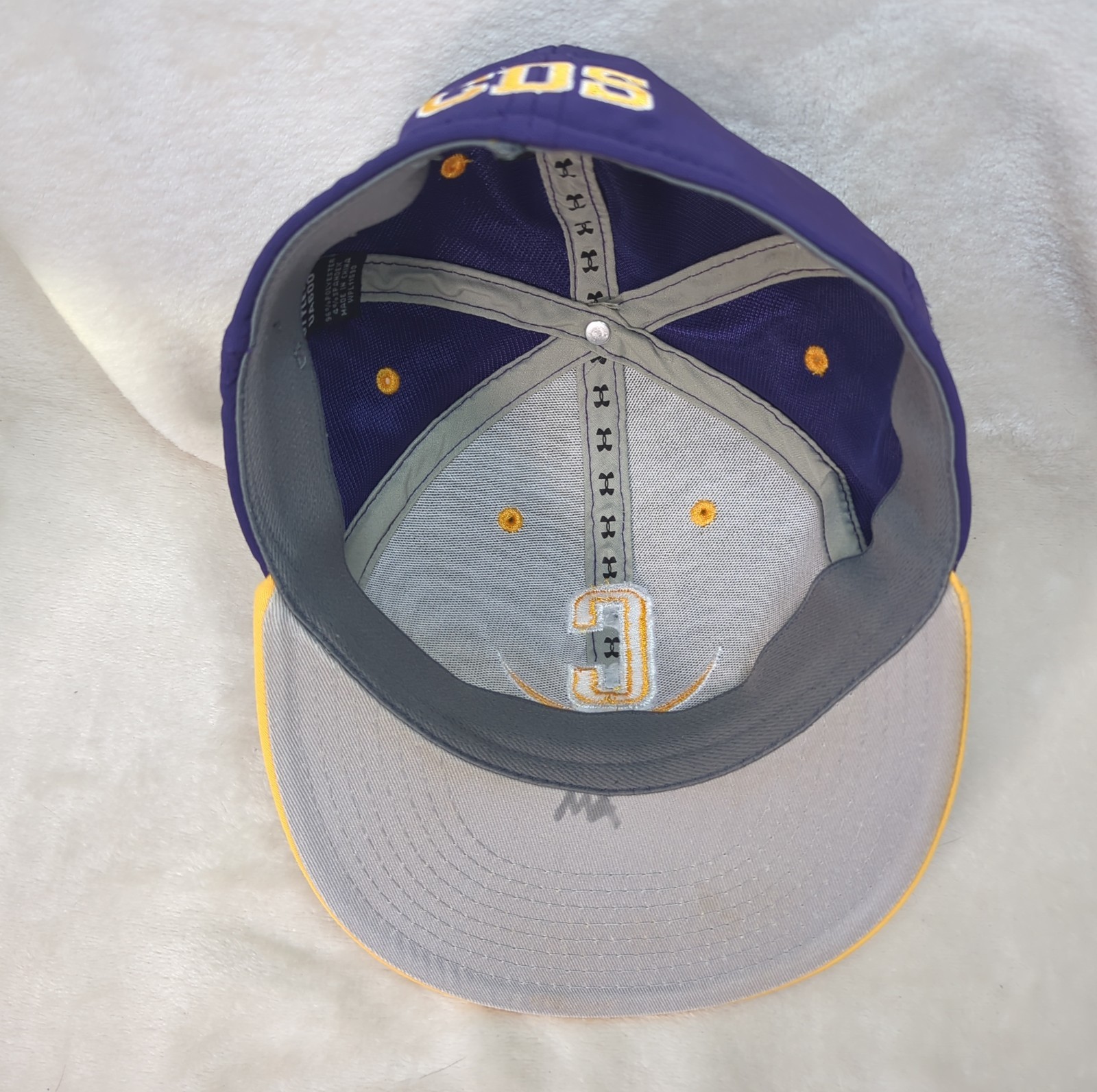 Calvary Day School Cavaliers Hat Small On-Field Fit Under Armour CDS Purple/Gold