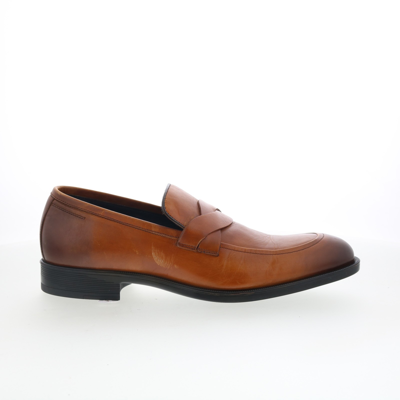 Johnston & Murphy 24-7186 Mens Brown Leather Loafers & Slip Ons Casual Shoes