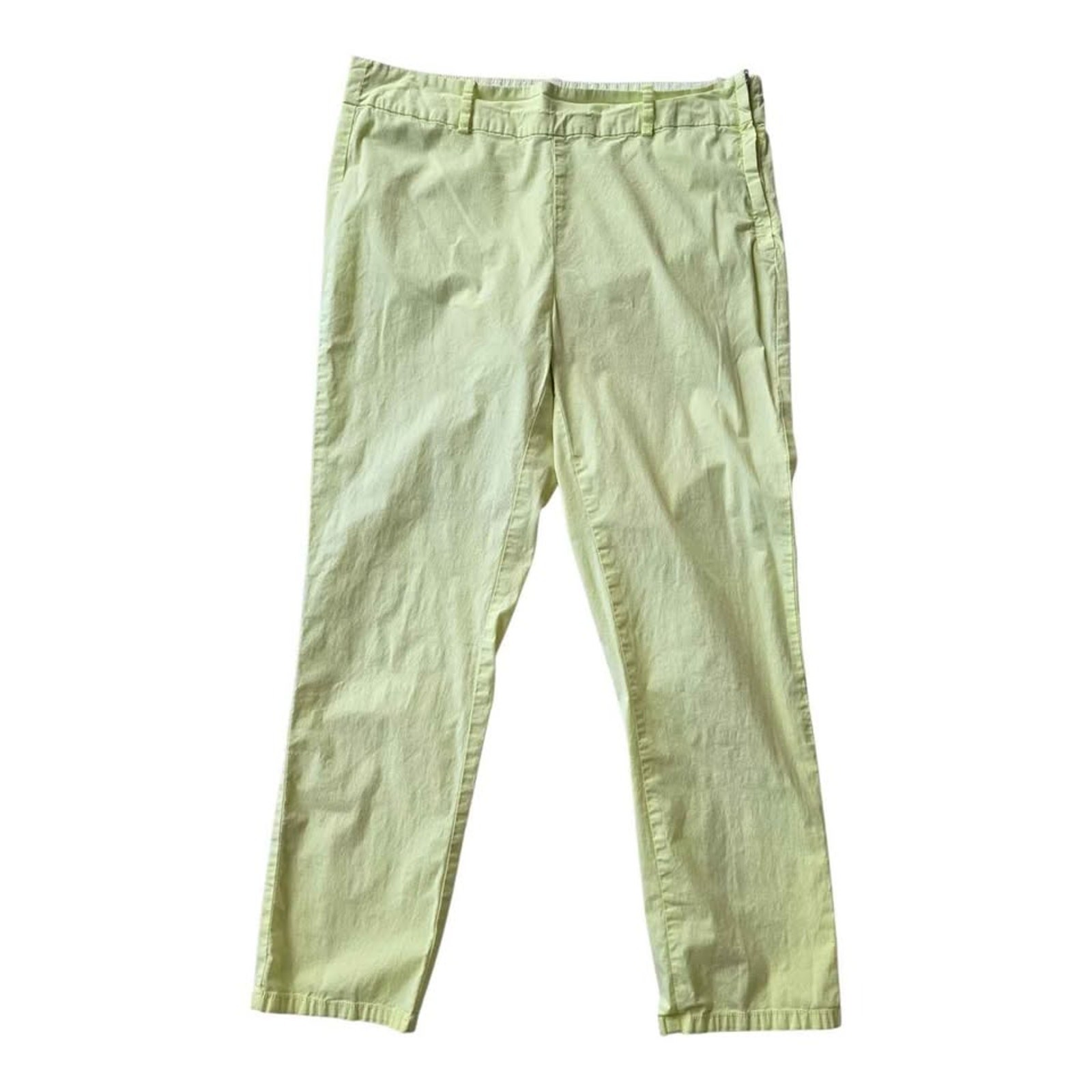Fresh Produce S Light Yellow Cotton Blend Pants