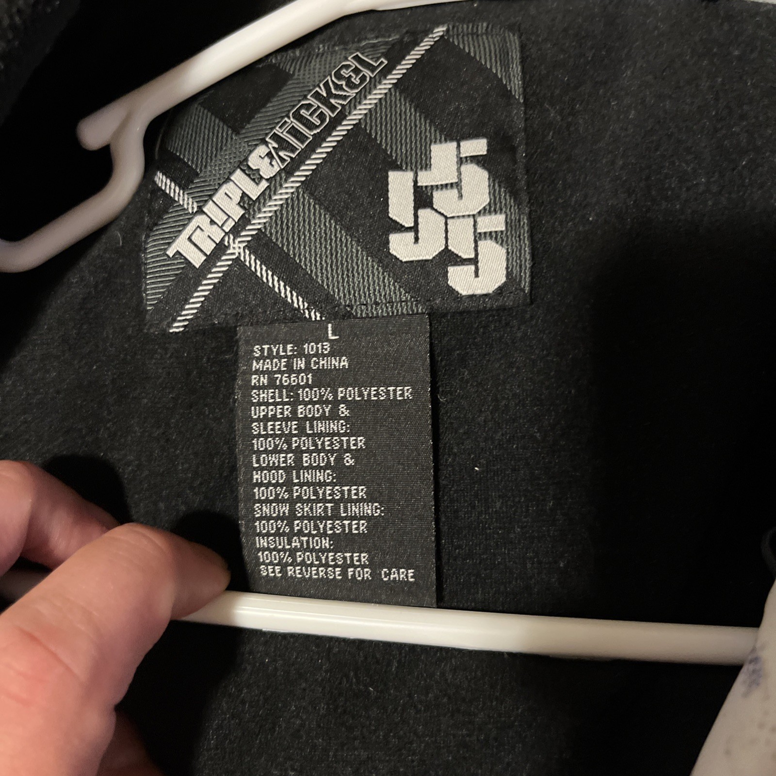 Triple Nickel 555 Blue And White Jacket Size Large Vintage 90’s Baggy