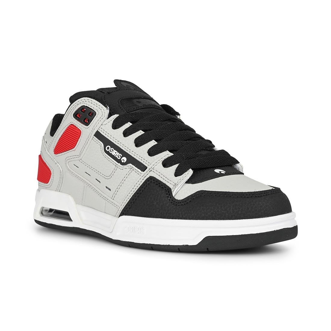 Osiris Peril Skate Shoes – Grey/Black/Red