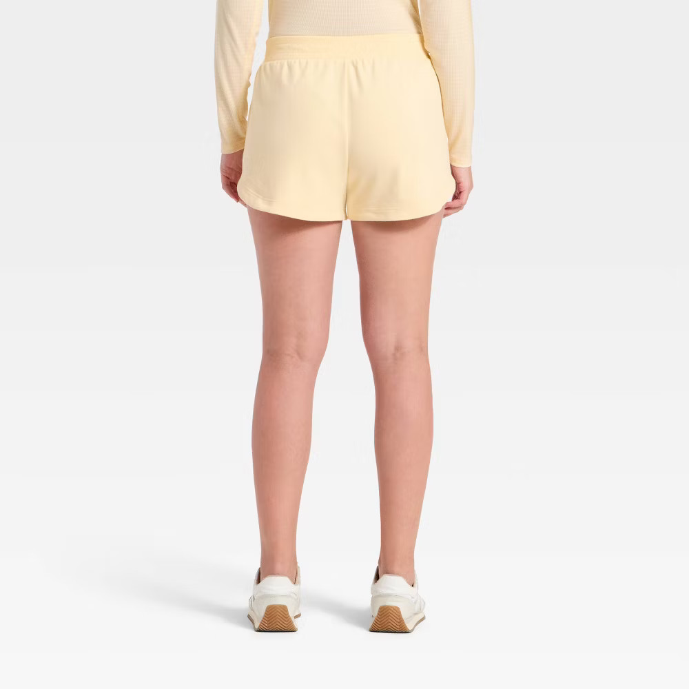 Women Active Comfort French Terry High-Rise Shorts 2.5″ – All In Motion