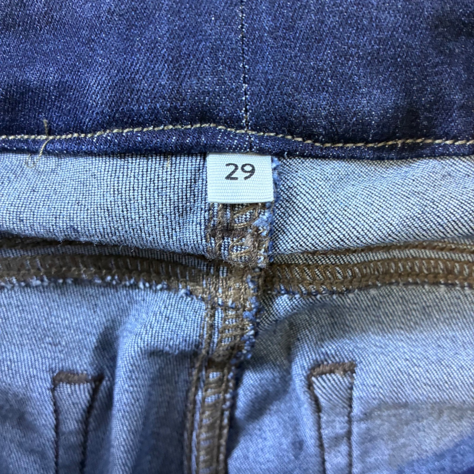 Paige Manhattan Bootcut Jeans 29 Dark Indigo Blue Denim Stretch