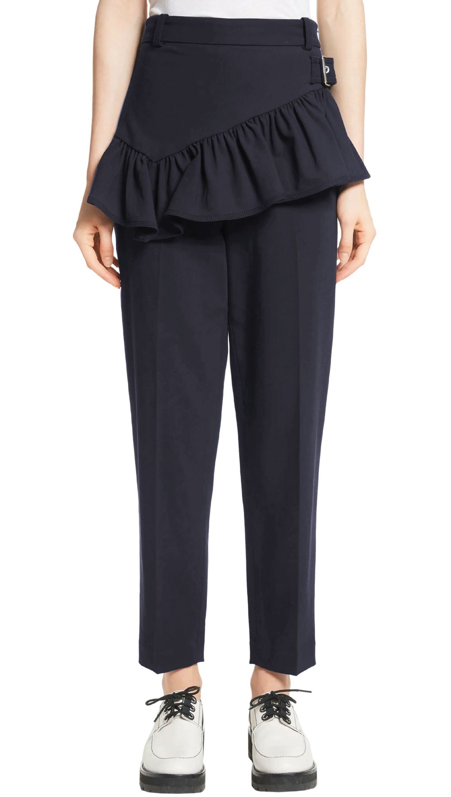 3.1 Phillip Lim Womens Ruffled Apron Pants 2 Midnight – NWY $495