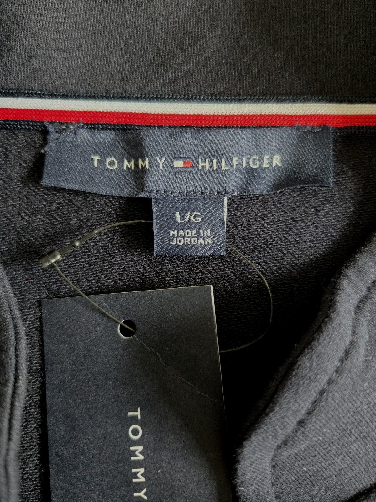 NWT Tommy Hilfiger Womens Blazer Military Band Jacket Navy Blazer Gold Buttons L