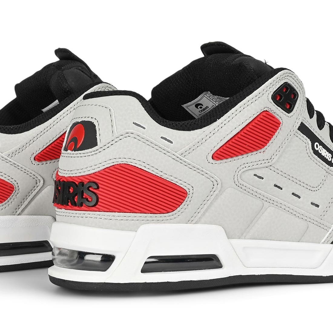 Osiris Peril Skate Shoes – Grey/Black/Red