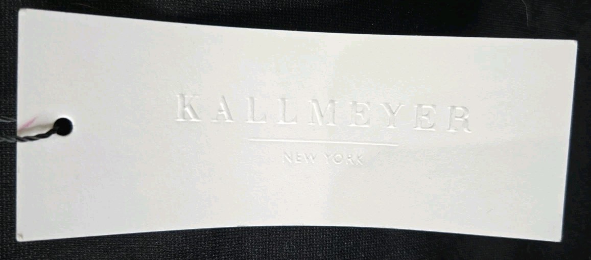 Kallmeyer New York Black Dress Solid Top With Crinkle-textured Bottom S/M NWT