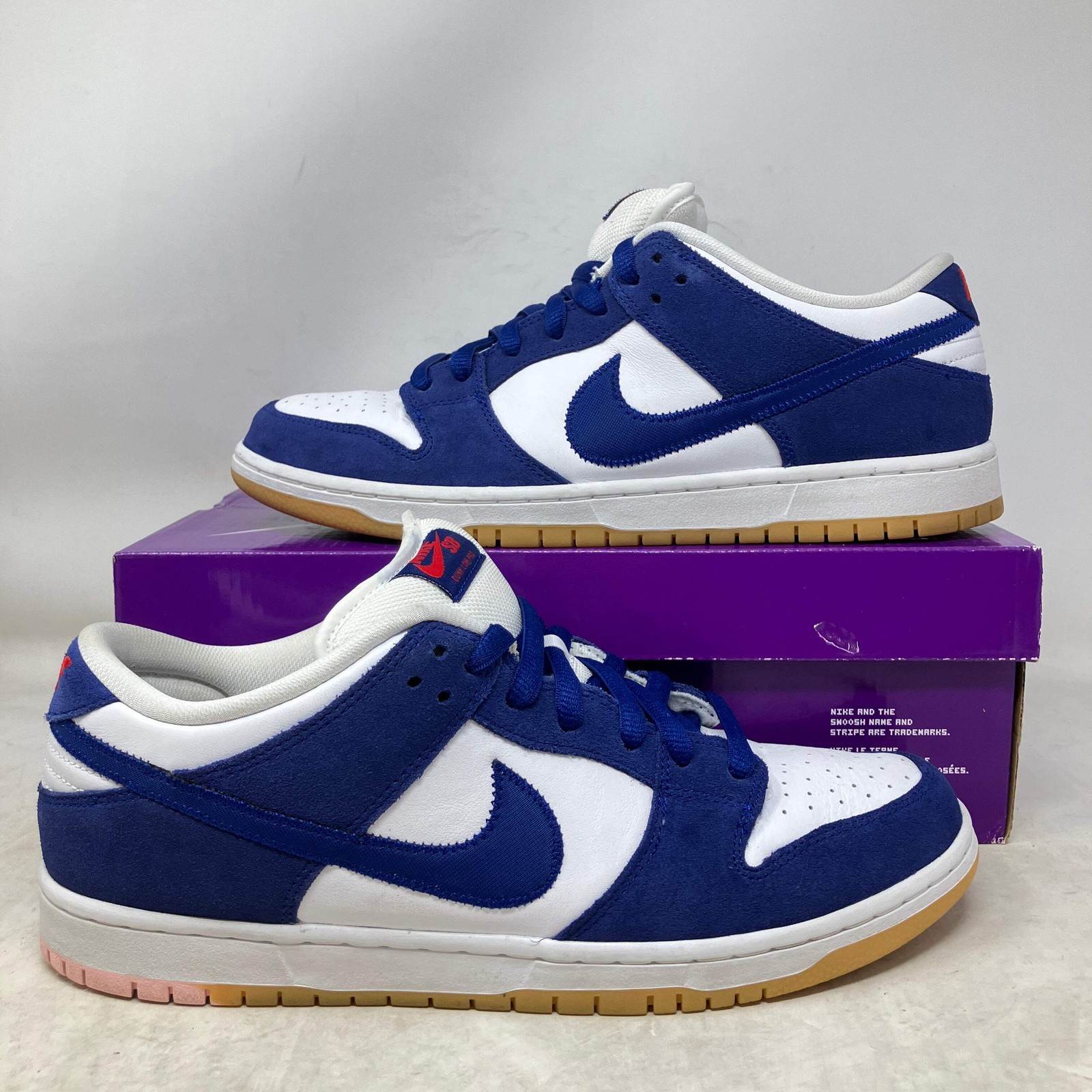 Size 11.5 Men Nike SB Dunk Low Los Angeles Dodgers Pre Owned DO9395-400