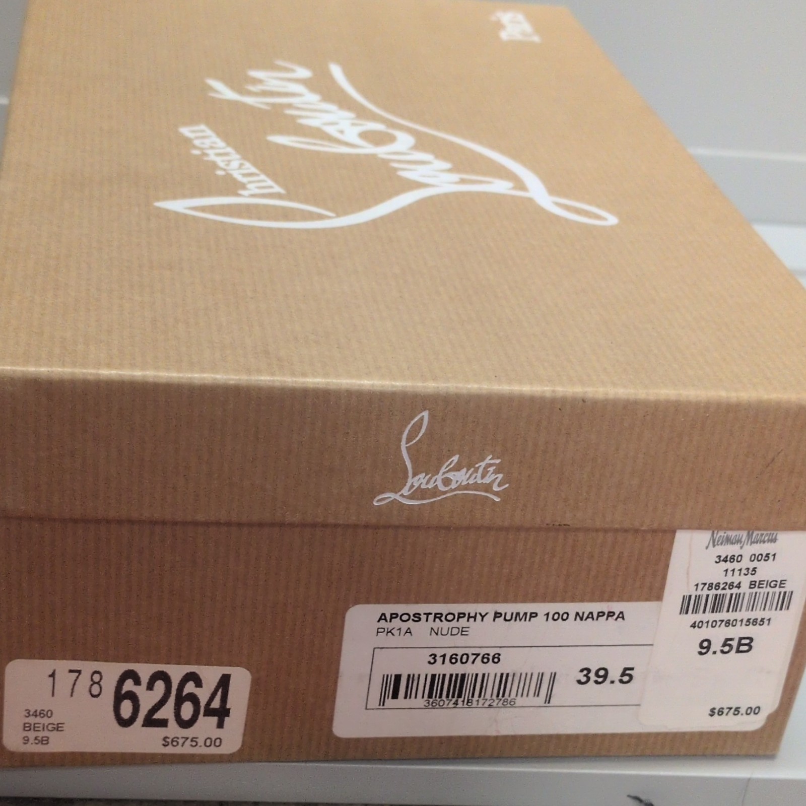 Christian Louboutin Beige Leather Pointed Toe Stiletto Pump Women’s US 9.5