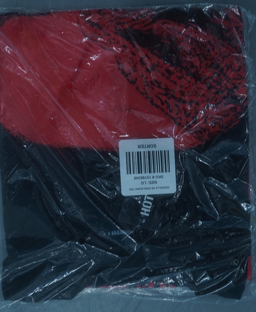 GODZILLA VS KING KONG GVK FACE OFF T-SHIRT BLACK SIZE LARGE SEALED NEW WITH TAGS
