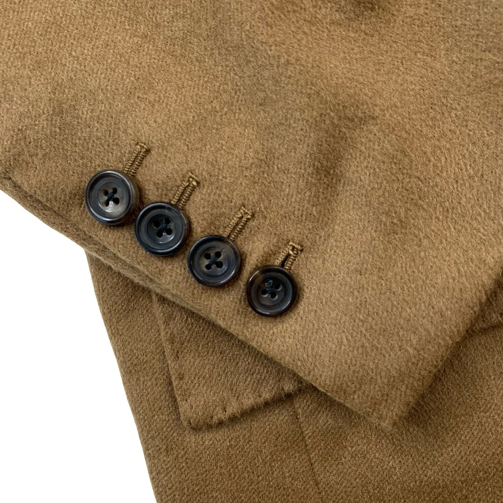 Bespoke 46 S Stephen Kempson 100 % Cashmere Solid Harvest Brown Made England