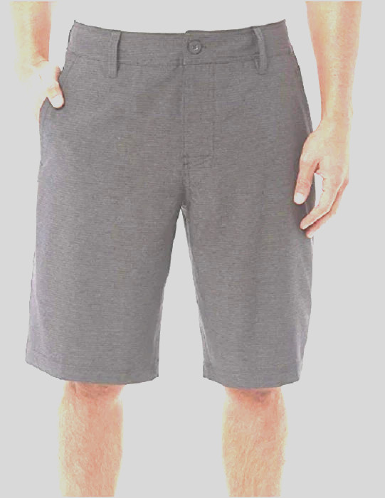 Hang Ten Men’s Regular Fit Hybrid Walk Shorts, Gray, Size 32