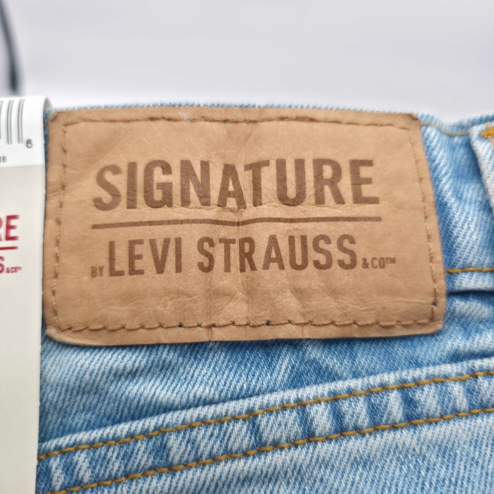 Levi Strauss Signature Regular Fit Jeans Big Tall Mens 50×30 Light Stonewash NWT