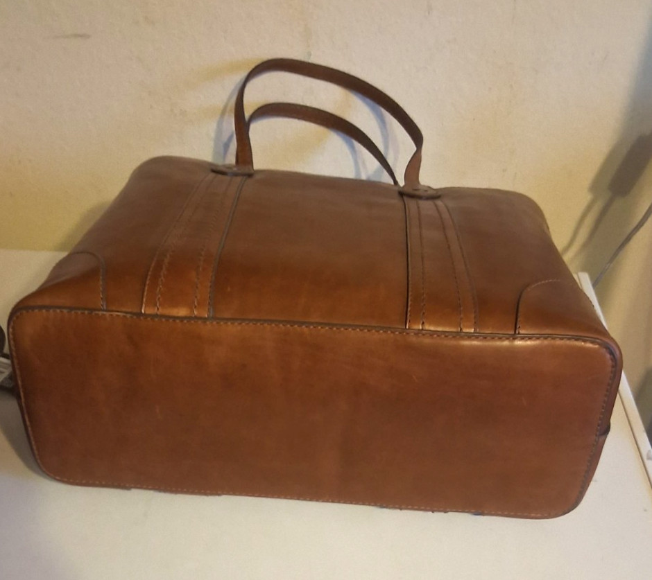 Frye Original Melissa Large Shopper Tote Bag COGNAC DB181 NWT $358