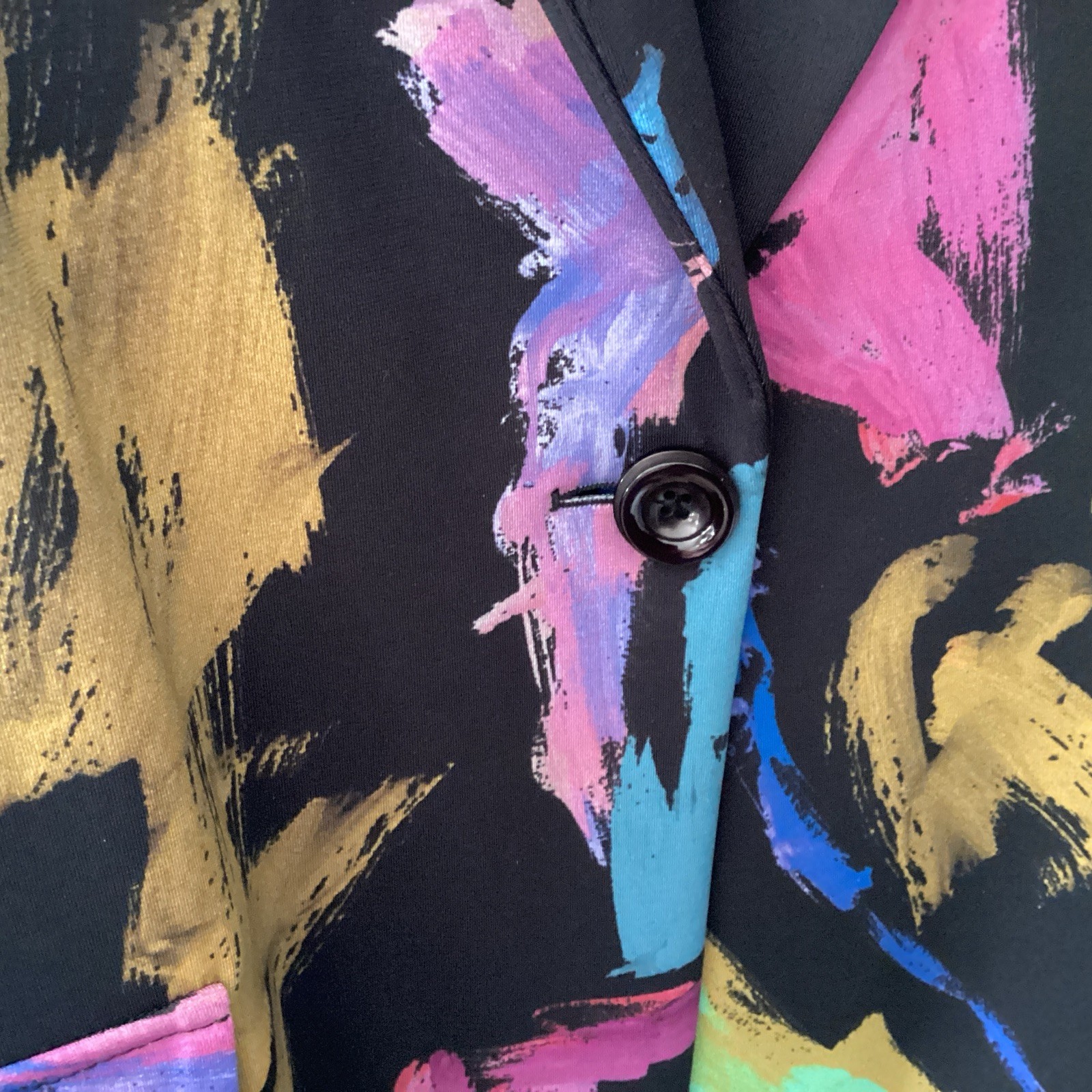 Joseph Ribkoff Size18 Lined Long Jacket-Length 35 1/2”…Multicoloured Modern