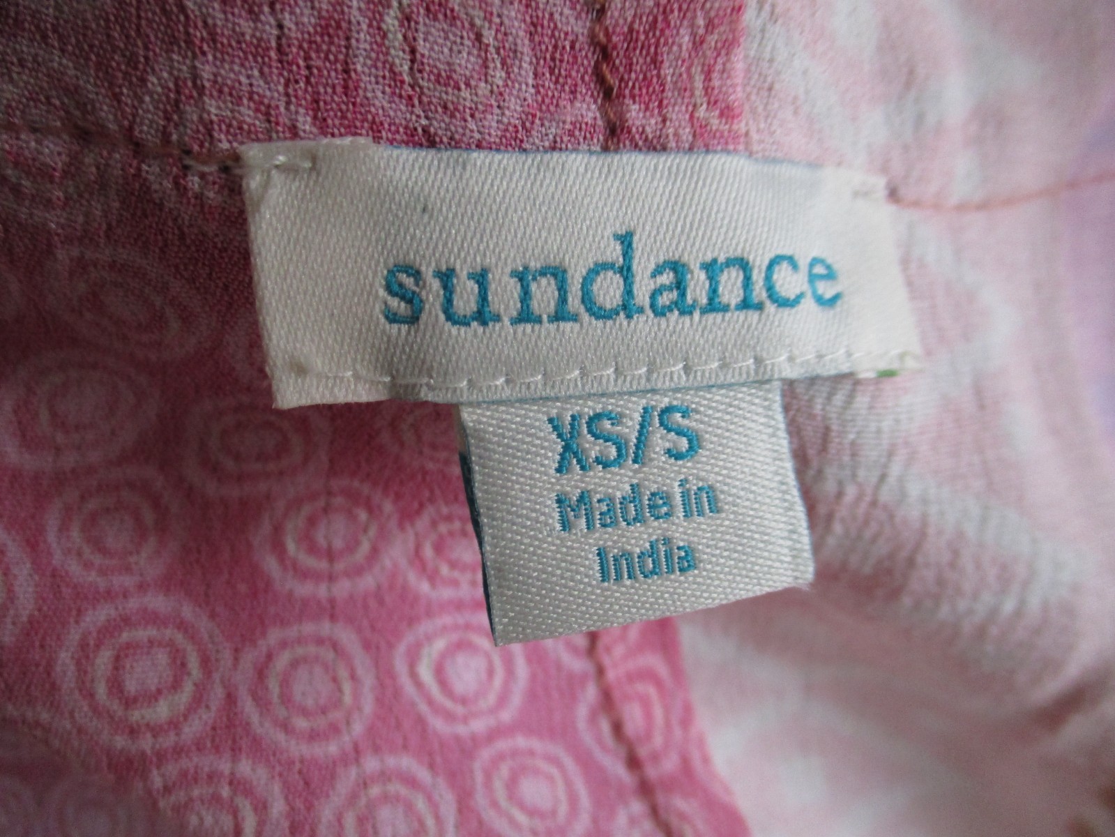 Sundance Paradiso Embroidered Long Kimono Coverup Patchwork Viscose XS/S Women