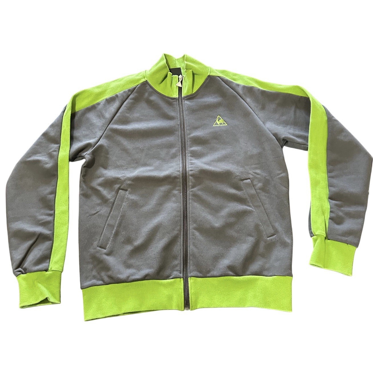 Vintage Le Coq Sportif Track Jacket Full Zip Embroidered Rooster Logo Large