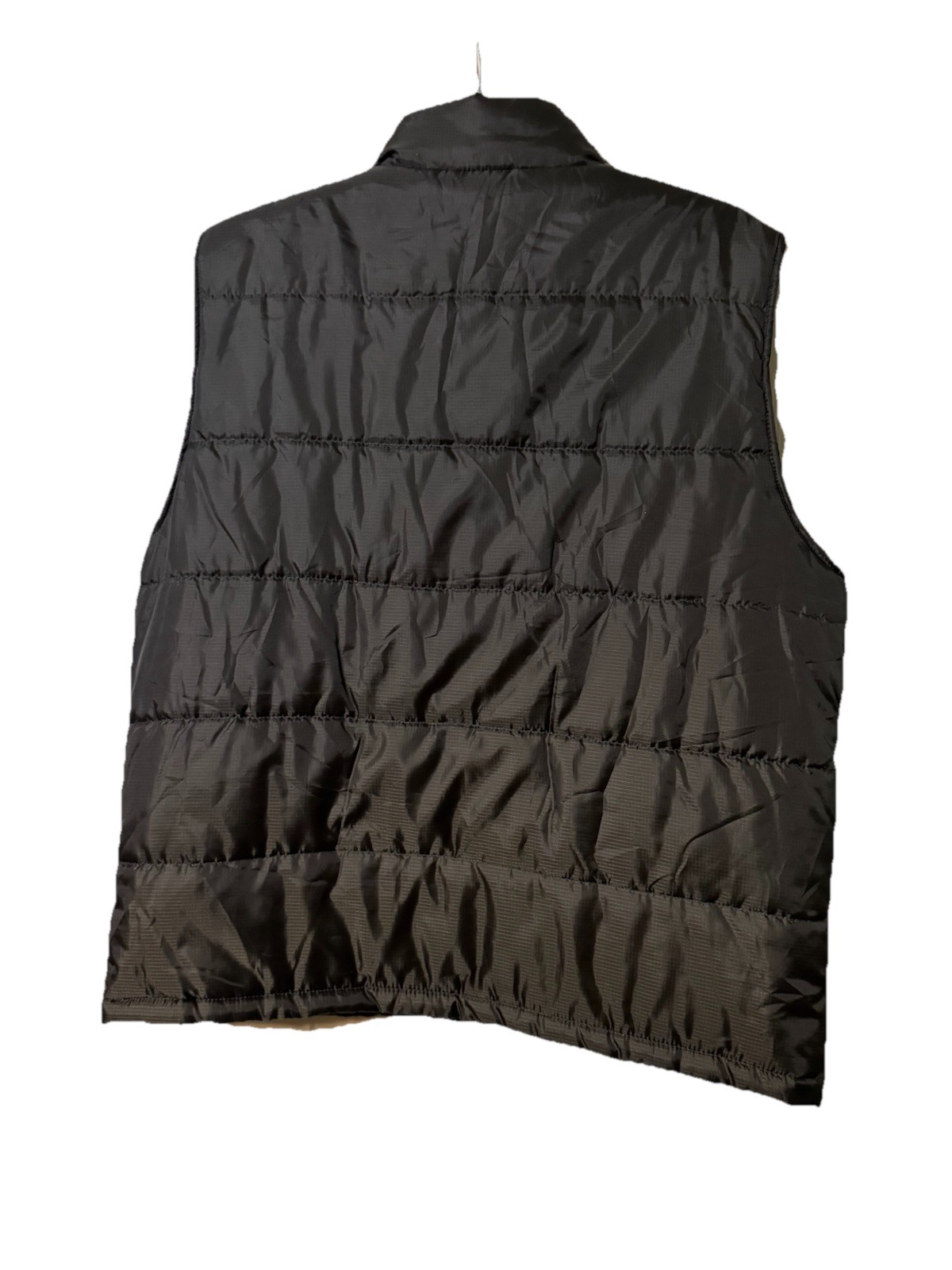 Saddlebred XL Quilted Full Zip Stand-Up Collar Vest Black Pockets Casual Winter