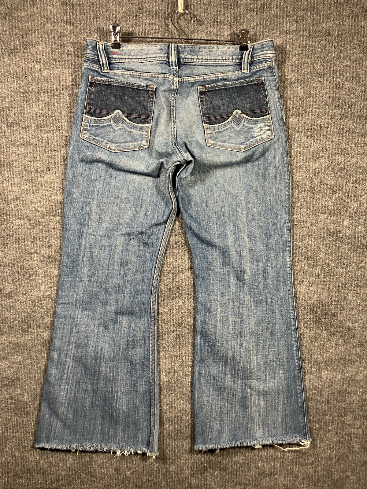 Diesel ZAF 796 Flared Leg Button Fly Denim Jeans Waist 32X30 (cut To 26)
