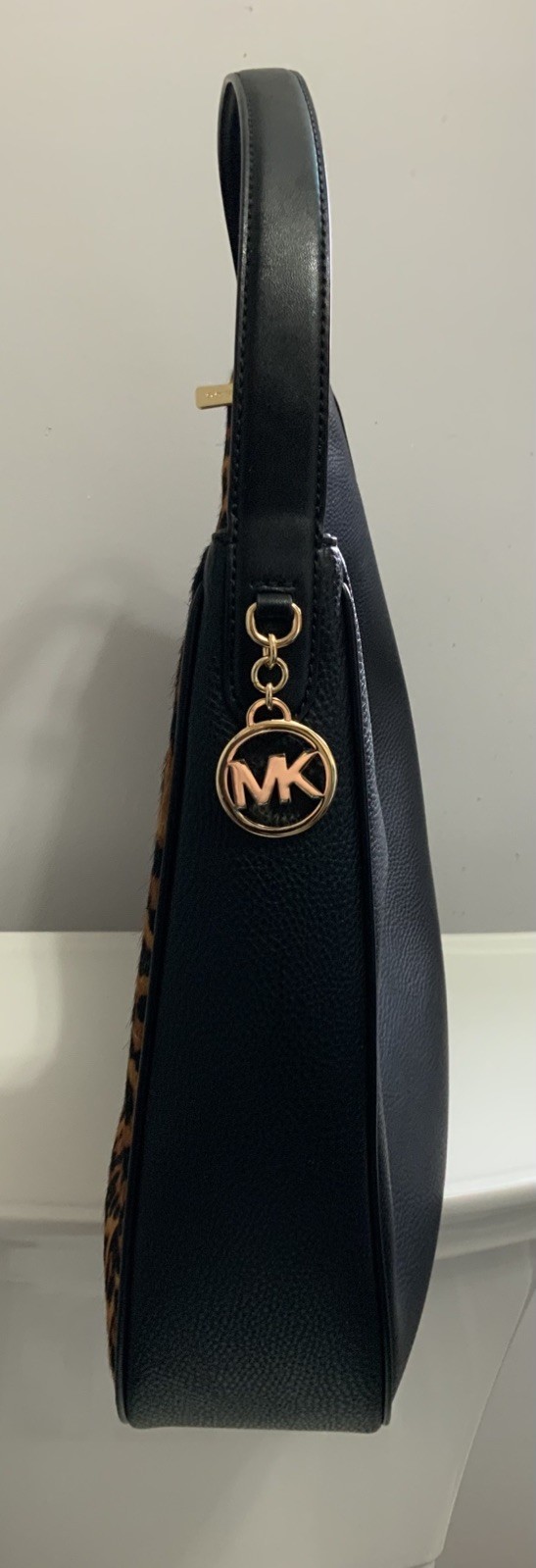 MICHAEL KORS Nayla Medium Leopard Print Calf Hair Shoulder Bag