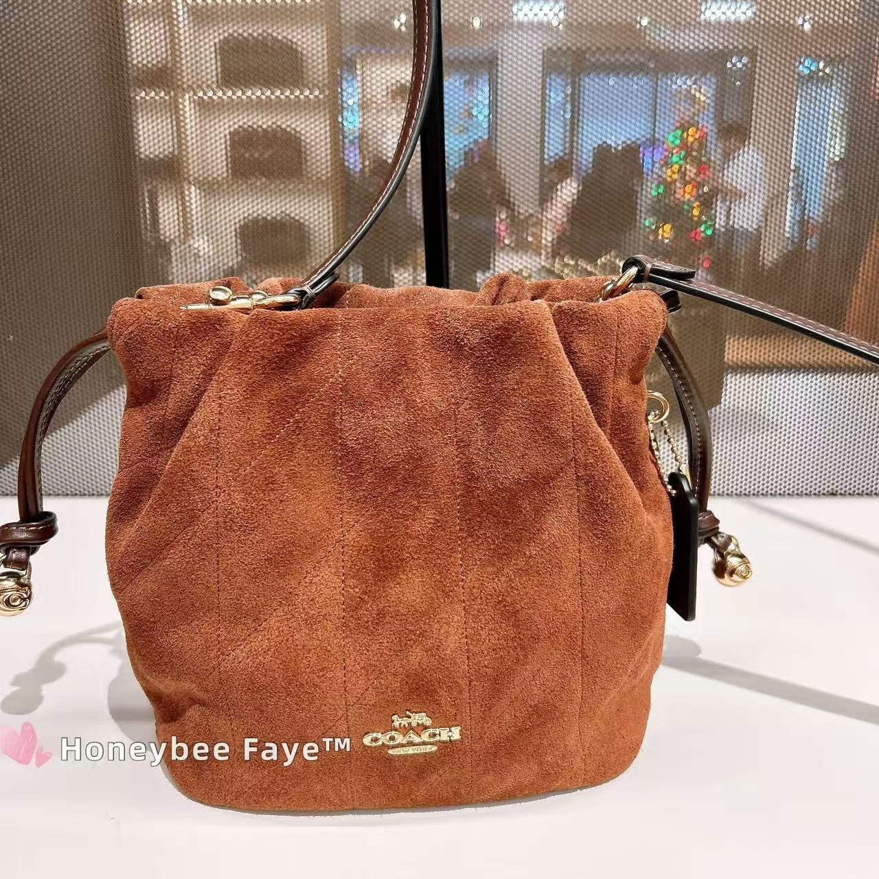 NWT Coach Faye Mini Drawstring Bag With Quilting CDB69/CDC42