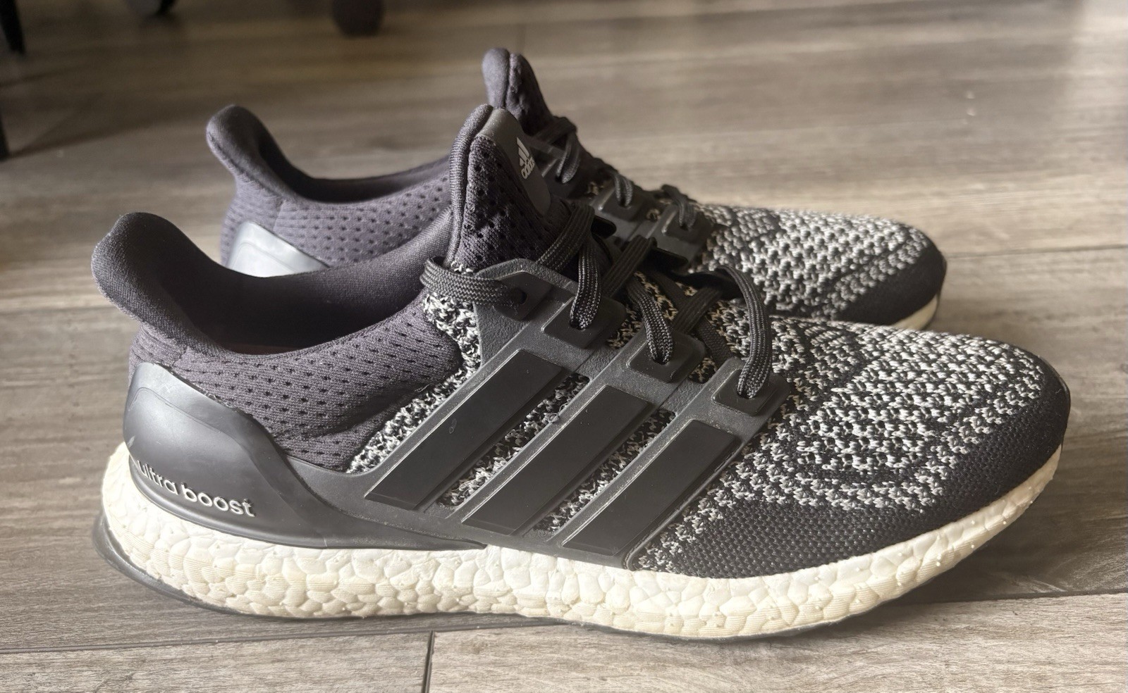 Adidas UltraBoost 1.0 Limited Reflective Black White Sneakers AQ5561 Men Sz 8.5