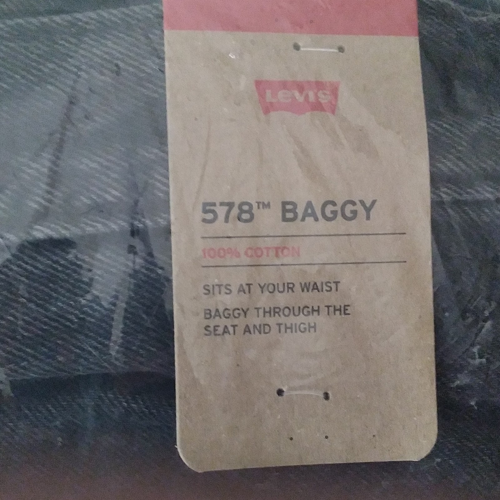 Levi’s 578 Baggy Fit Dark Wash Blue Denim Cotton 5-Pocket Men’s Jeans