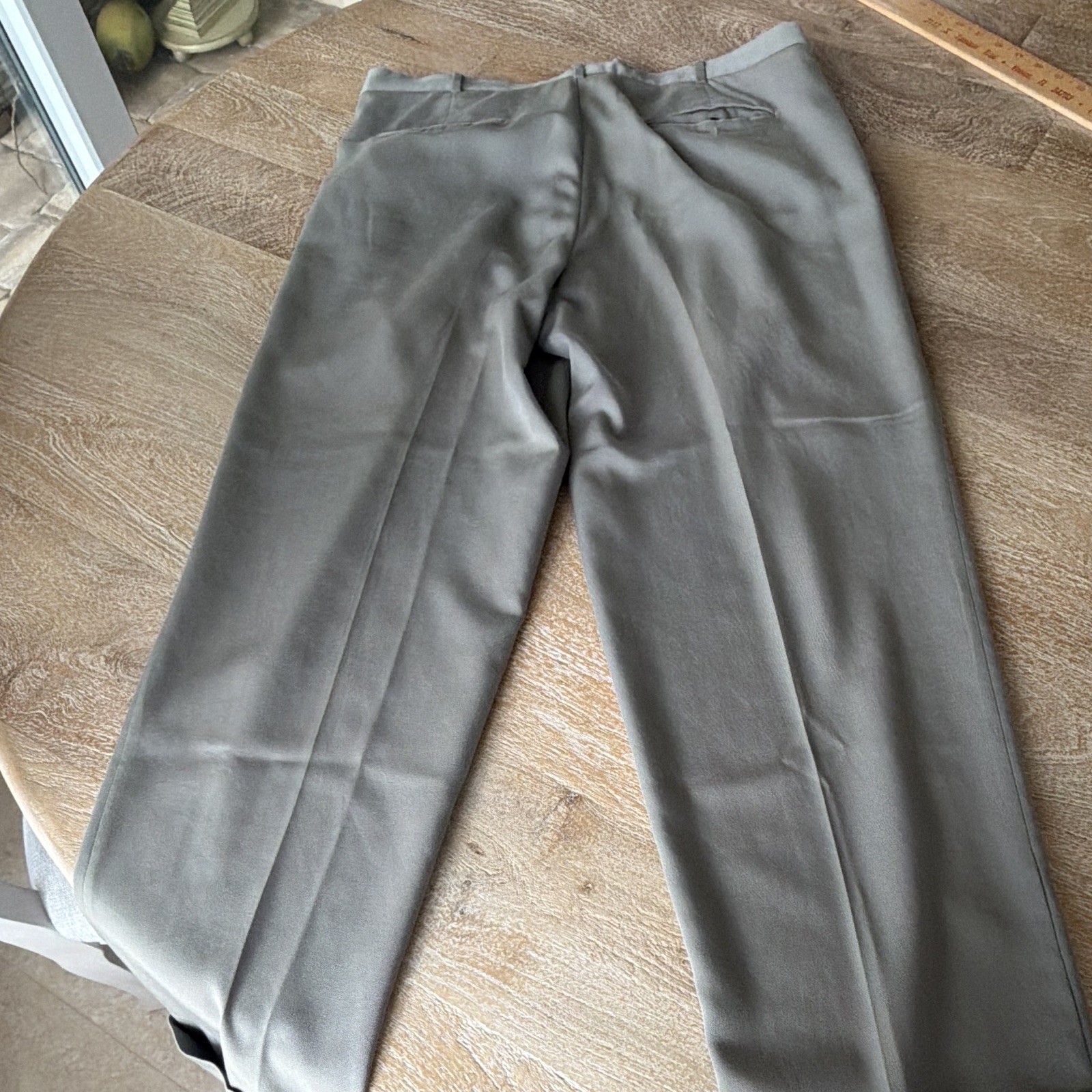 Perry Ellis Portfolio MenGray Pleated Cuffed Classic Straight Dress Pants 34/29