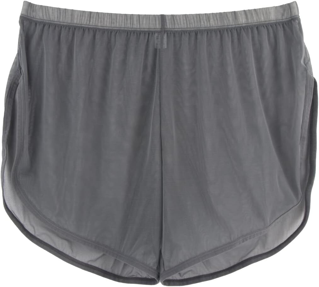 Men’s Boxer Shorts Loose Split Side Mesh See-Through Breathable Underwear Boxers