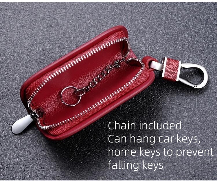 Car Key Bag Genuine Leather Mercedes-Benz Key Pouch Premium Leather Key Holder