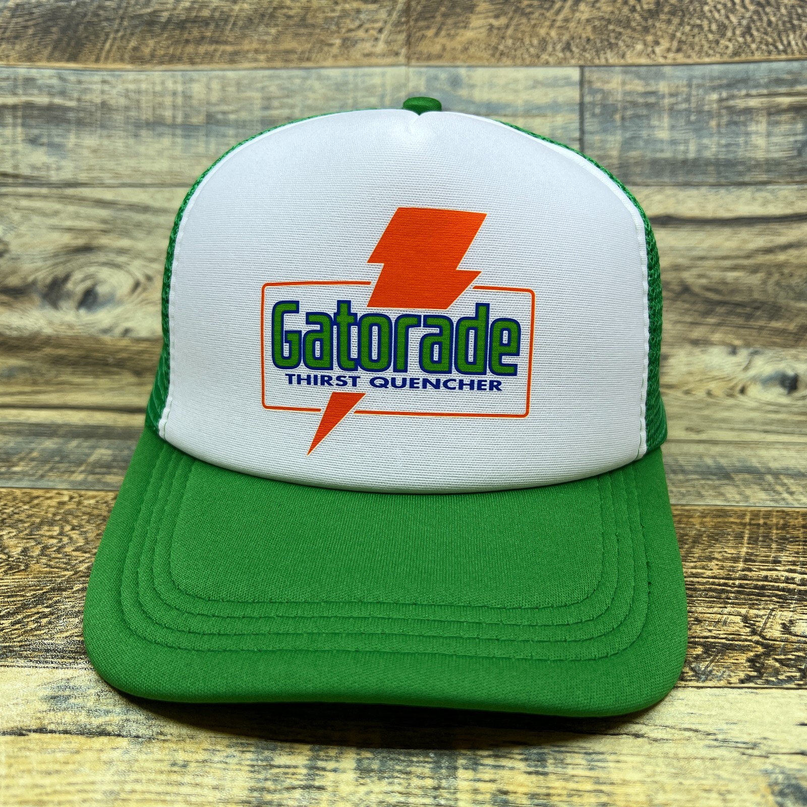 Gatorade Mens Trucker Hat Green Snapback Sports Drink Original Logo Ball Cap