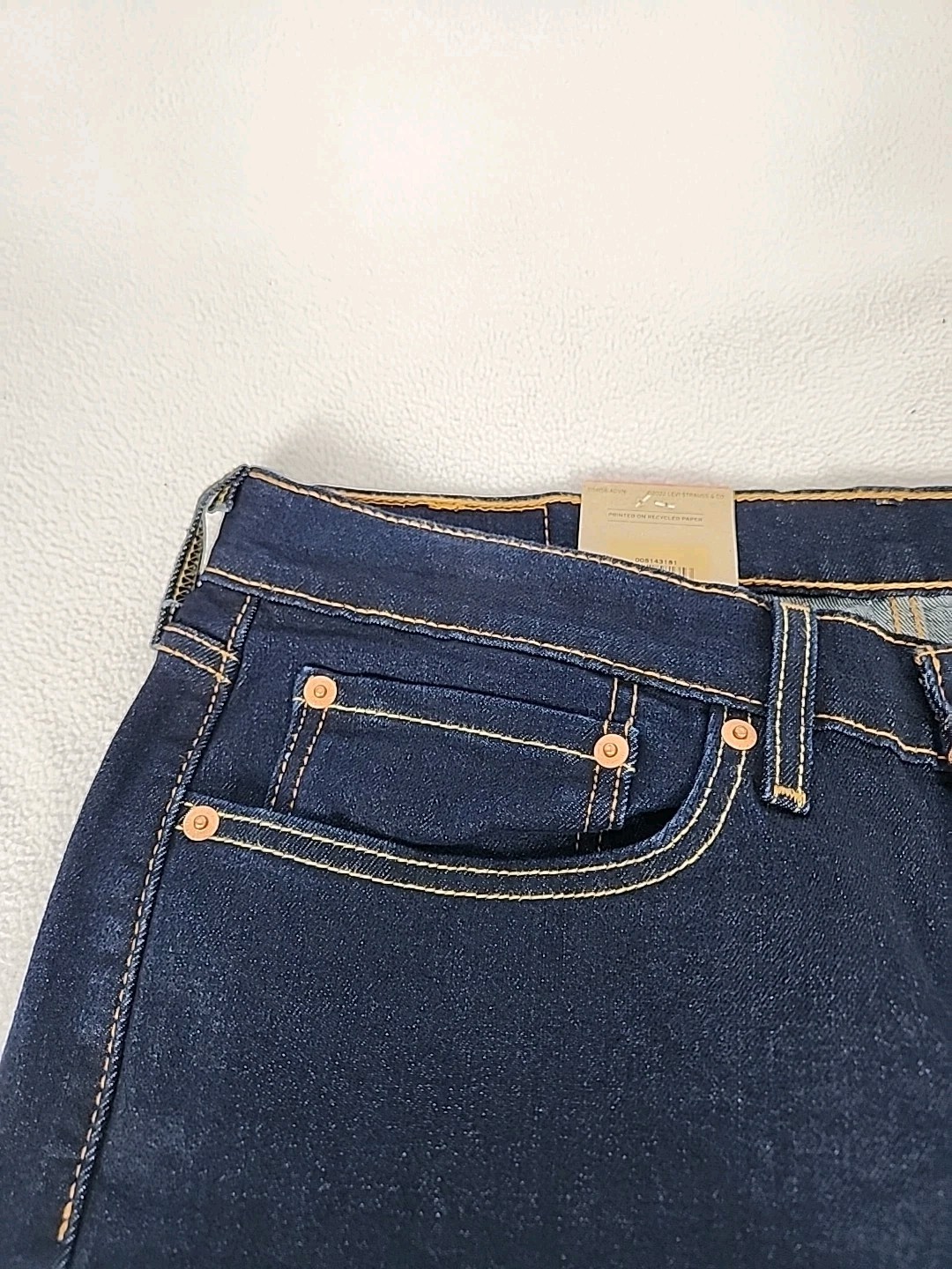 Levi’s 514 Regular Fit Zip Fly Straight Leg Denim Jeans 34X30 Men’s Dark Blue