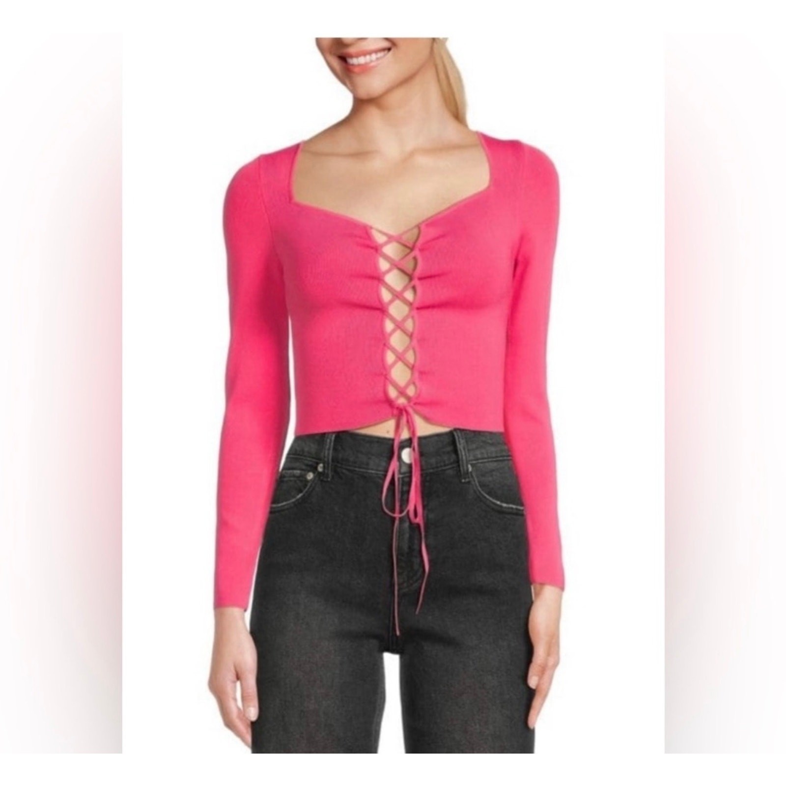 Alice + Olivia Hilaria Pink Lace Top – Elevate Your Style! NWOT