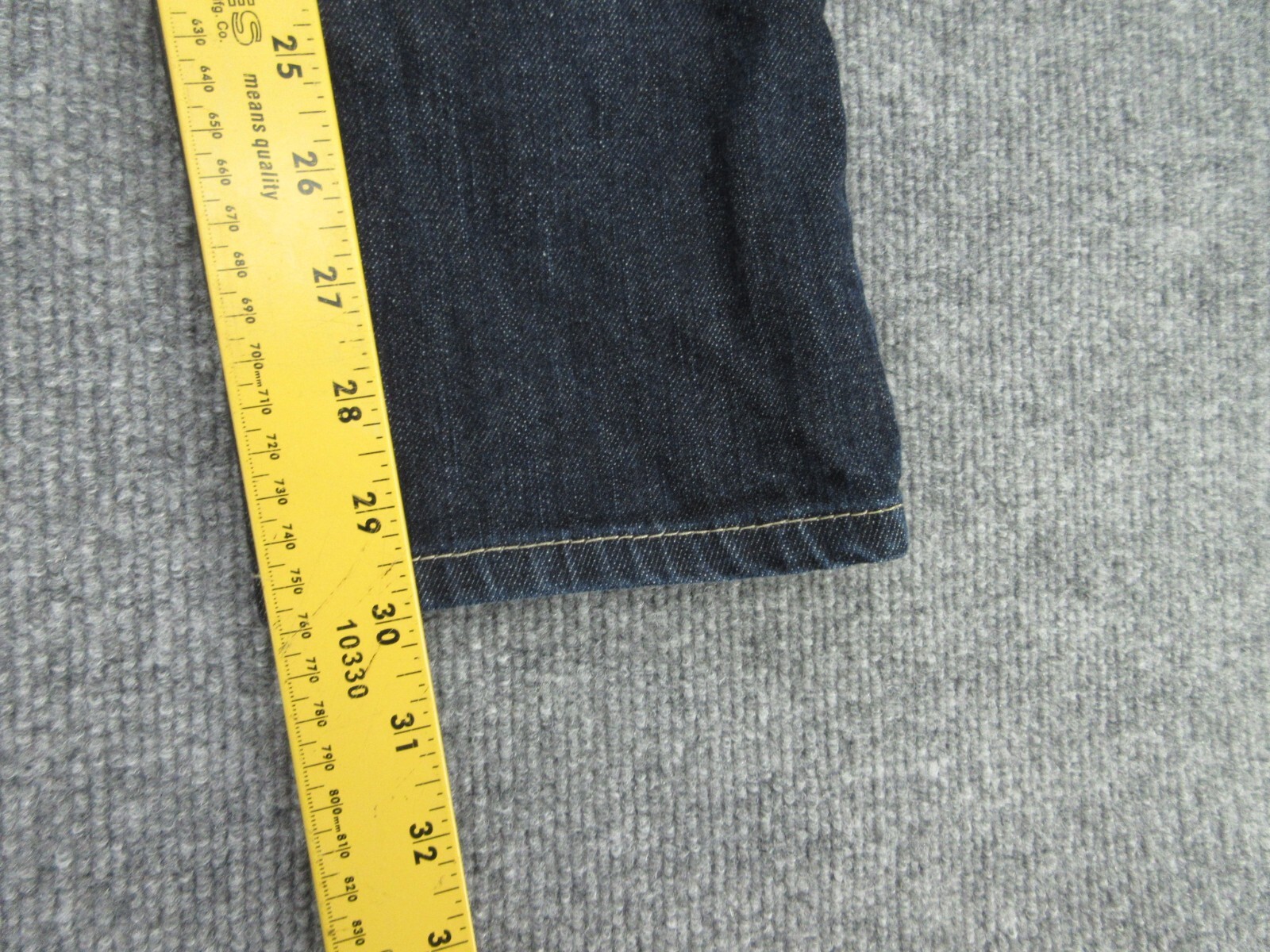 Levis 511 Jeans Mens 29×32 Blue Slim Fit Straight Mid Rise Western (FITS 28×30)